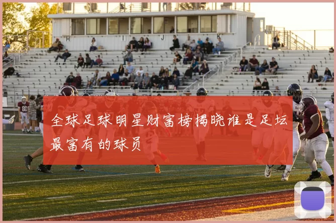 全球足球明星财富榜揭晓谁是足坛最富有的球员